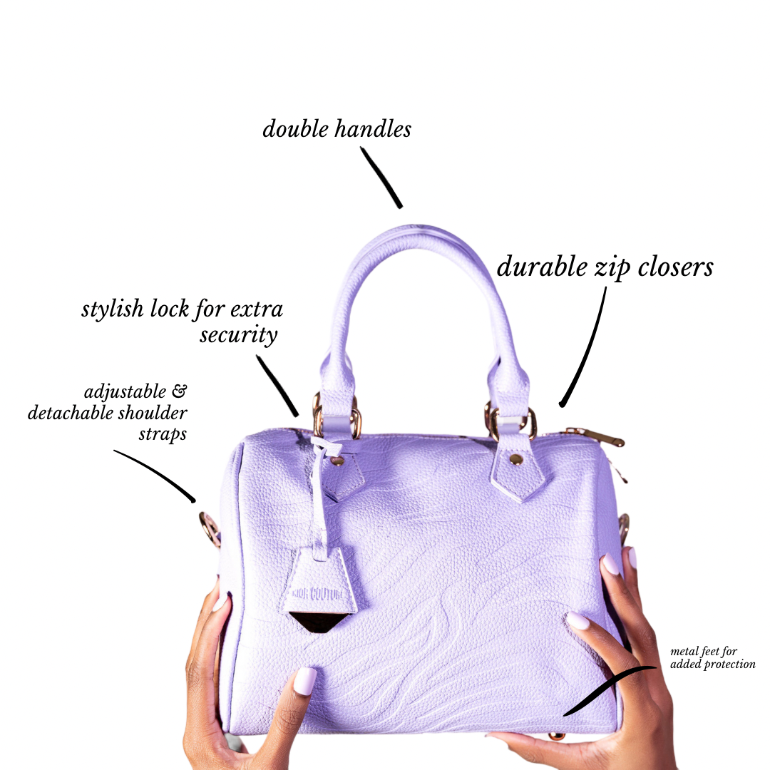 Lilac Cloud Boston Bag