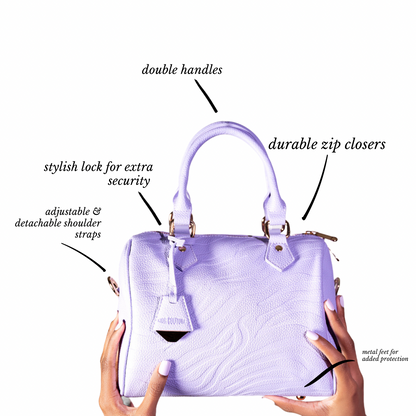 Lilac Cloud Boston Bag